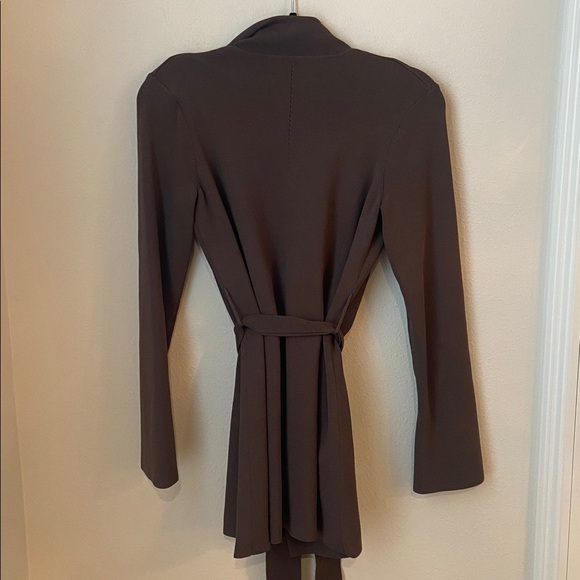 M.M.LaFleur Merritt Jardigan Ash Knit Belted Blazer Cardigan Size M - Picture 3 of 6